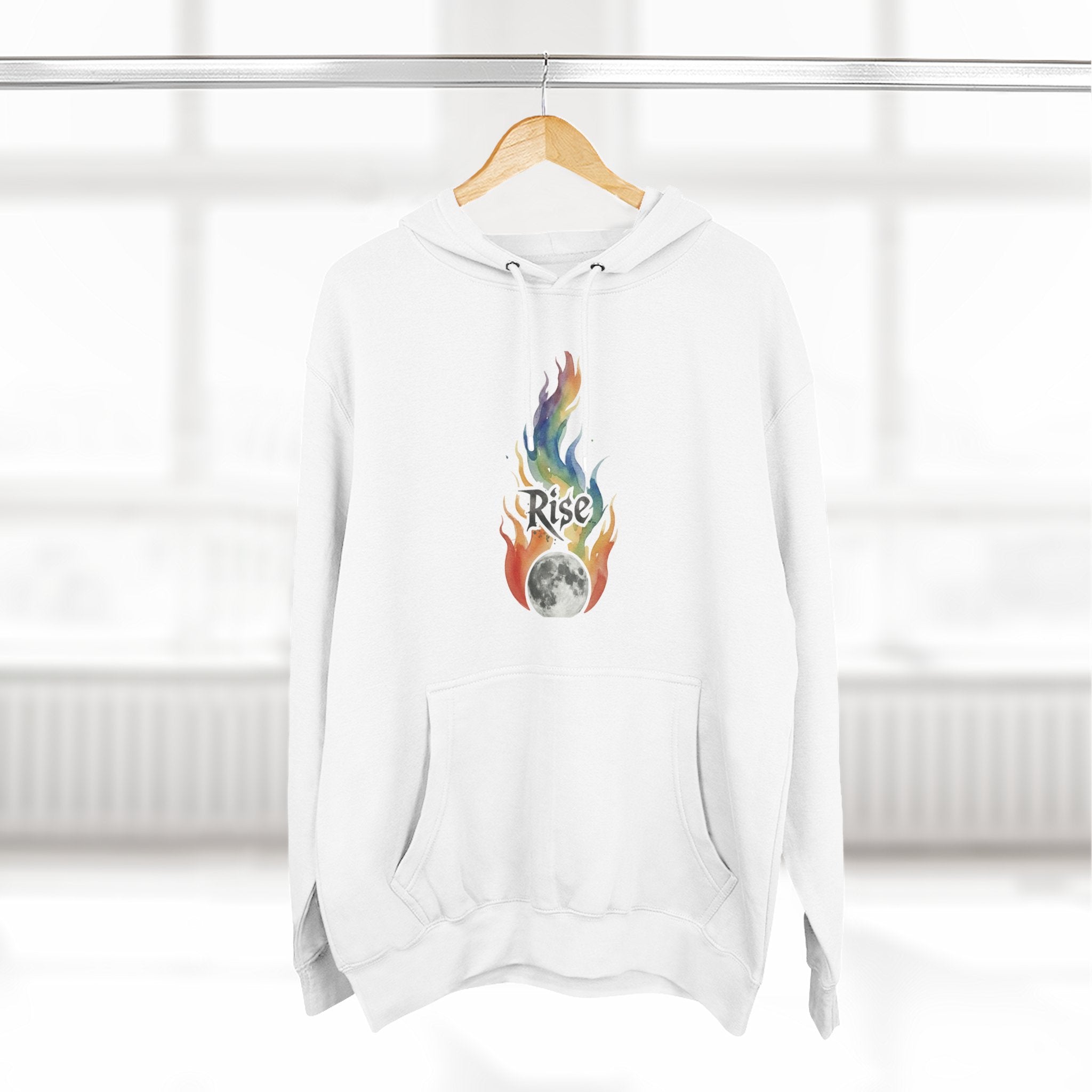Three-Panel Fleece Hoodie